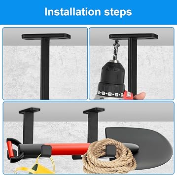 Overhead Garage Storage Hook Racks, 2 Set Heavy Duty Overhead Ceiling Mount Hangers Storage Utility Hooks, Double-Sided Ladder Hanger Hooks for Lumber Ladder Brackets, Hose Pipe, Bulky Items