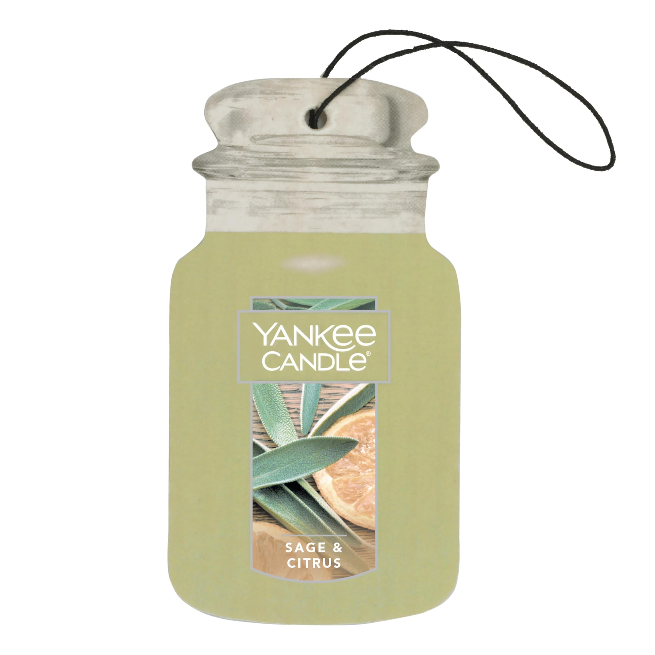 Yankee Candle Paper Car Jar, Sage & Citrus (Pack of 1)
