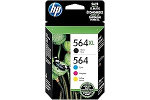 HP 564 XL 4-Pack Combo Pack: Experience Vivid Prints with Enhanced Durability