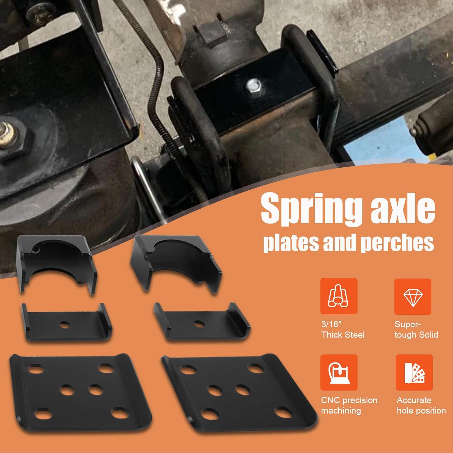 6" Drop Flip Kit & C Notch Kit Rear Support For Chevy Silverado GMC Sierra 1500 C1500 1988-1998 Pickup Truck Lowering Drop C-Notch Kit