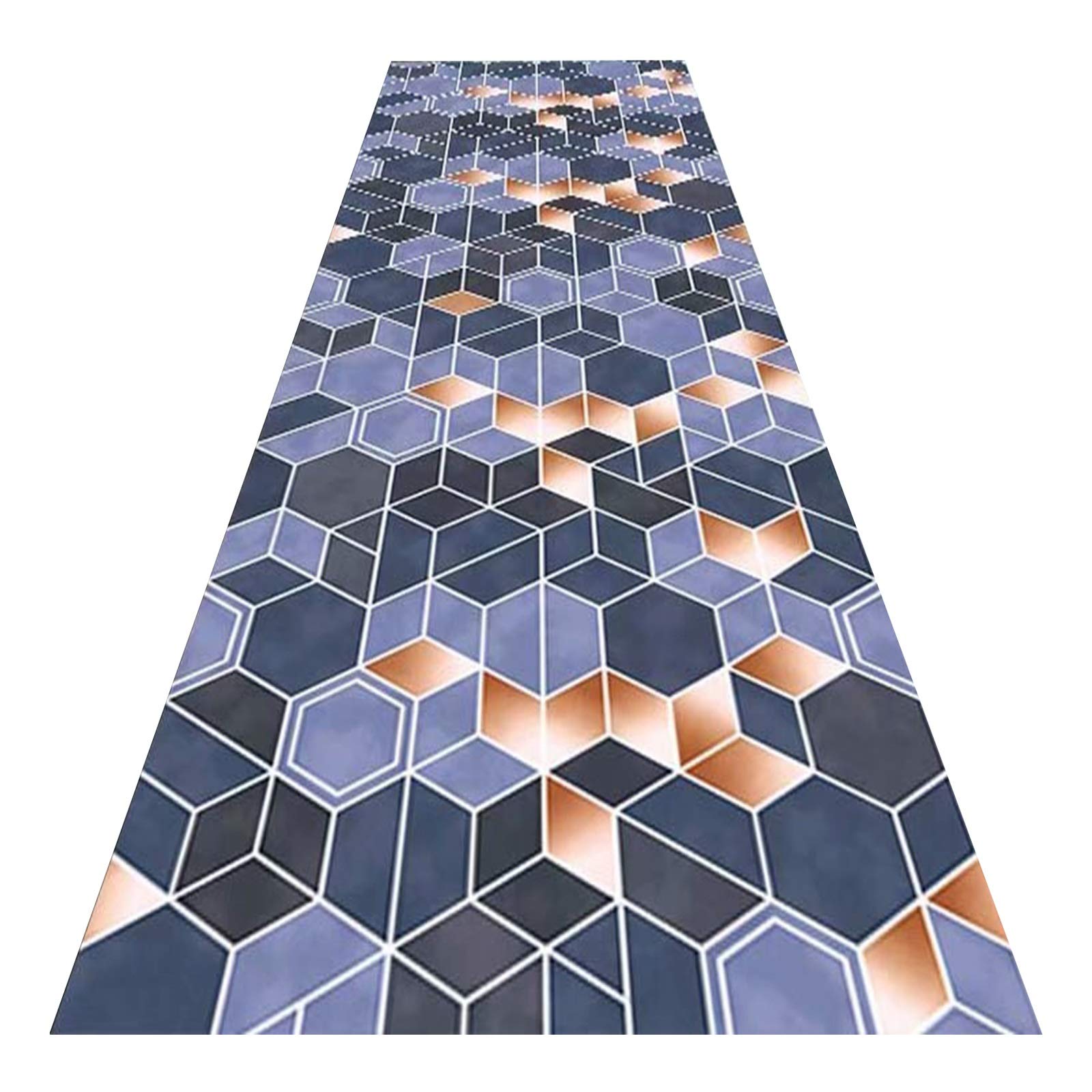 Tapis de salle long antidérapant et lavable de 90x100 cm pour l'entrée