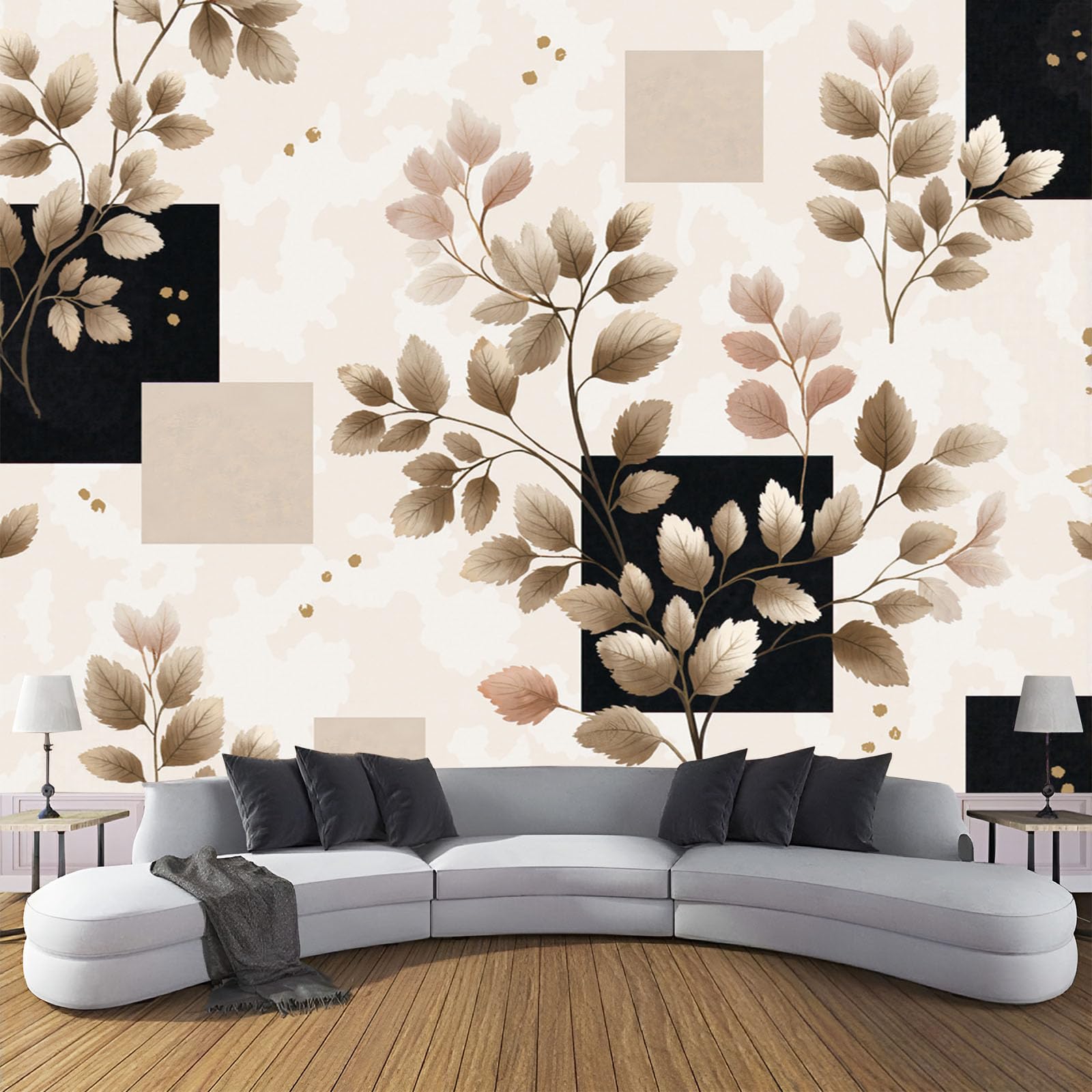 Poster géant mural plantes élégantes pour salon et décoration de restaurant
