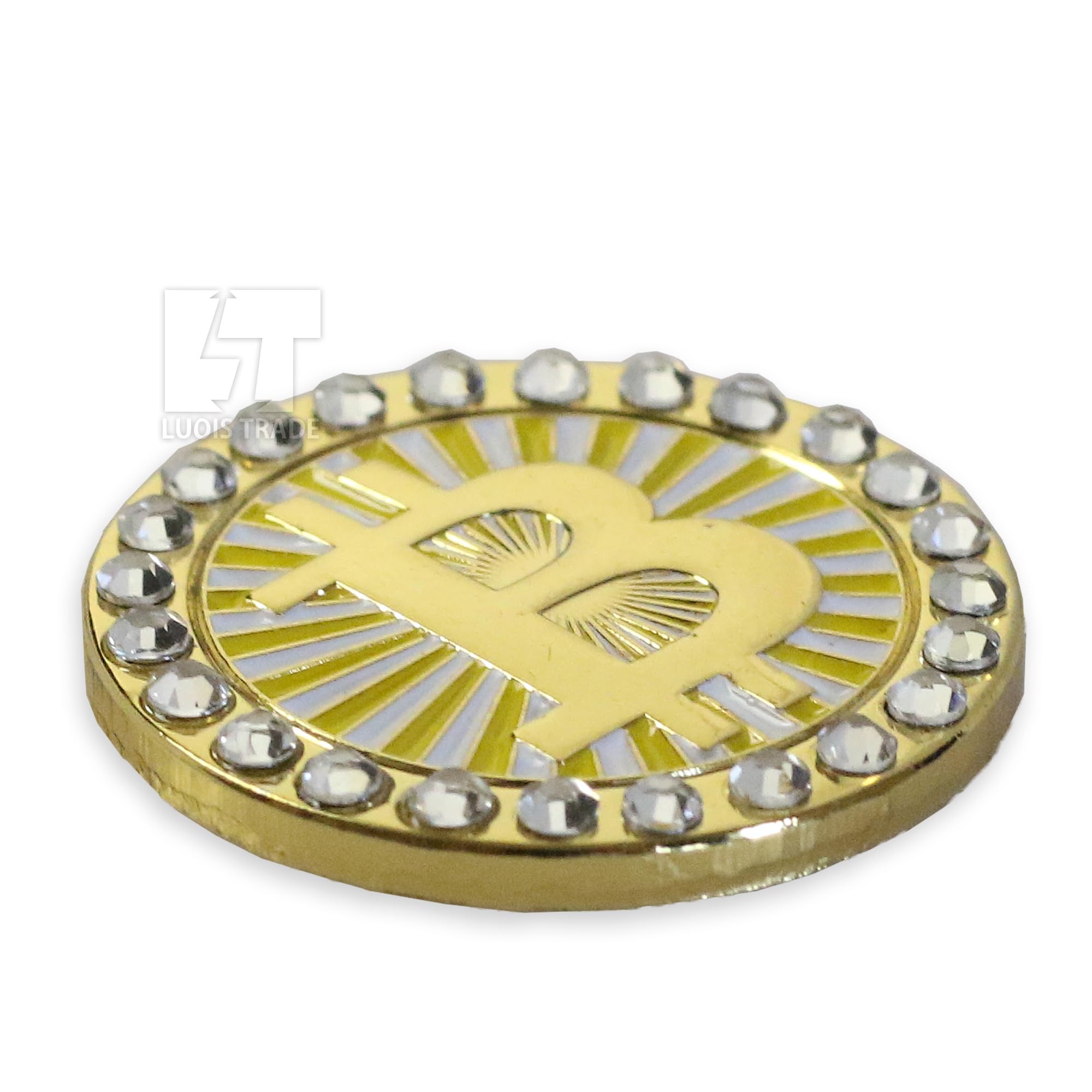 Amazon | 輝く ゴルフマーカー ビットコインデザイン マグネット付き ２個セット ゴルフボール マーカー Bitcoin クリスマスプレゼント  男性 女性 父 母 | ＬＴ ＬＵＯＩＳ ＴＲＡＤＥ | ゴルフマーカー