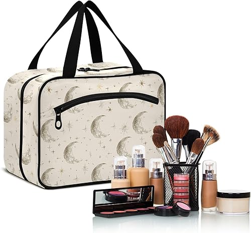 Miniatura 5 de Retro Old Moons Simple kits colgantes para hombres viajes con gancho, diseñador esencial bolsa de cuidado de la piel para accesorios imprescindibles