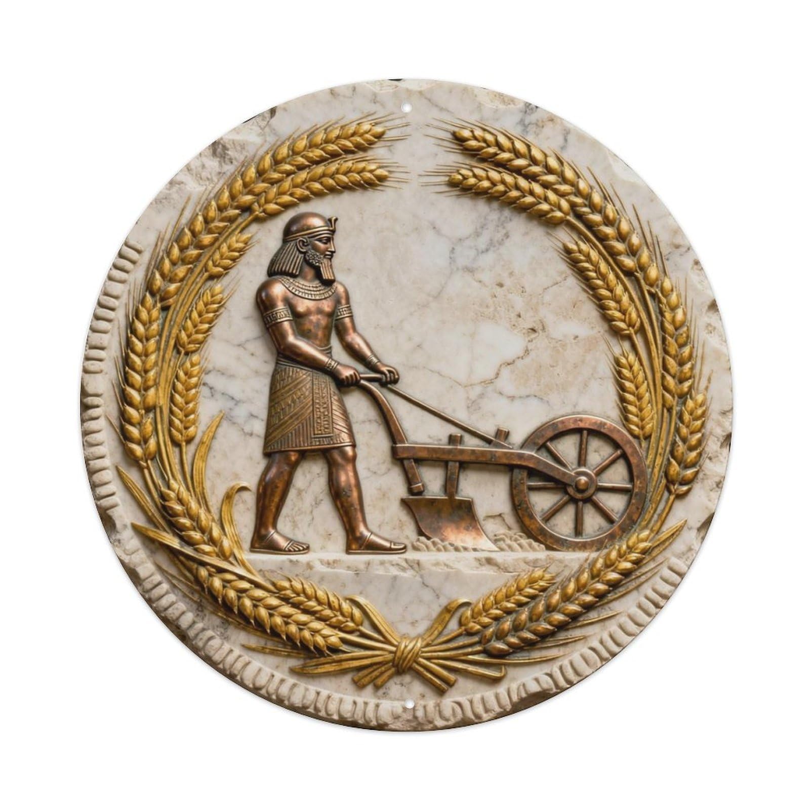 Ningirsu Plough Grain Sumer Metal Tin Sign Plaque