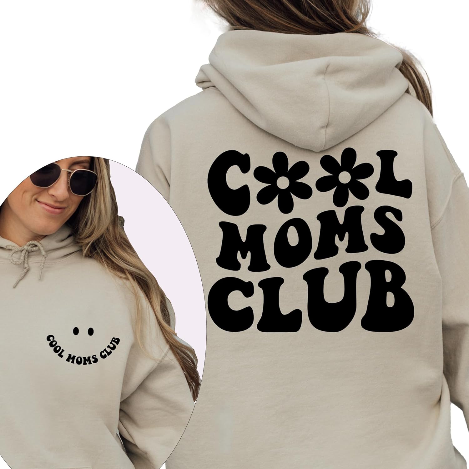 Cool Moms Club Hoodie Cool Mom Hoodie New Mom Gifts for Mama Birthday Gift Mother’s Day Sweatshirt with Hood