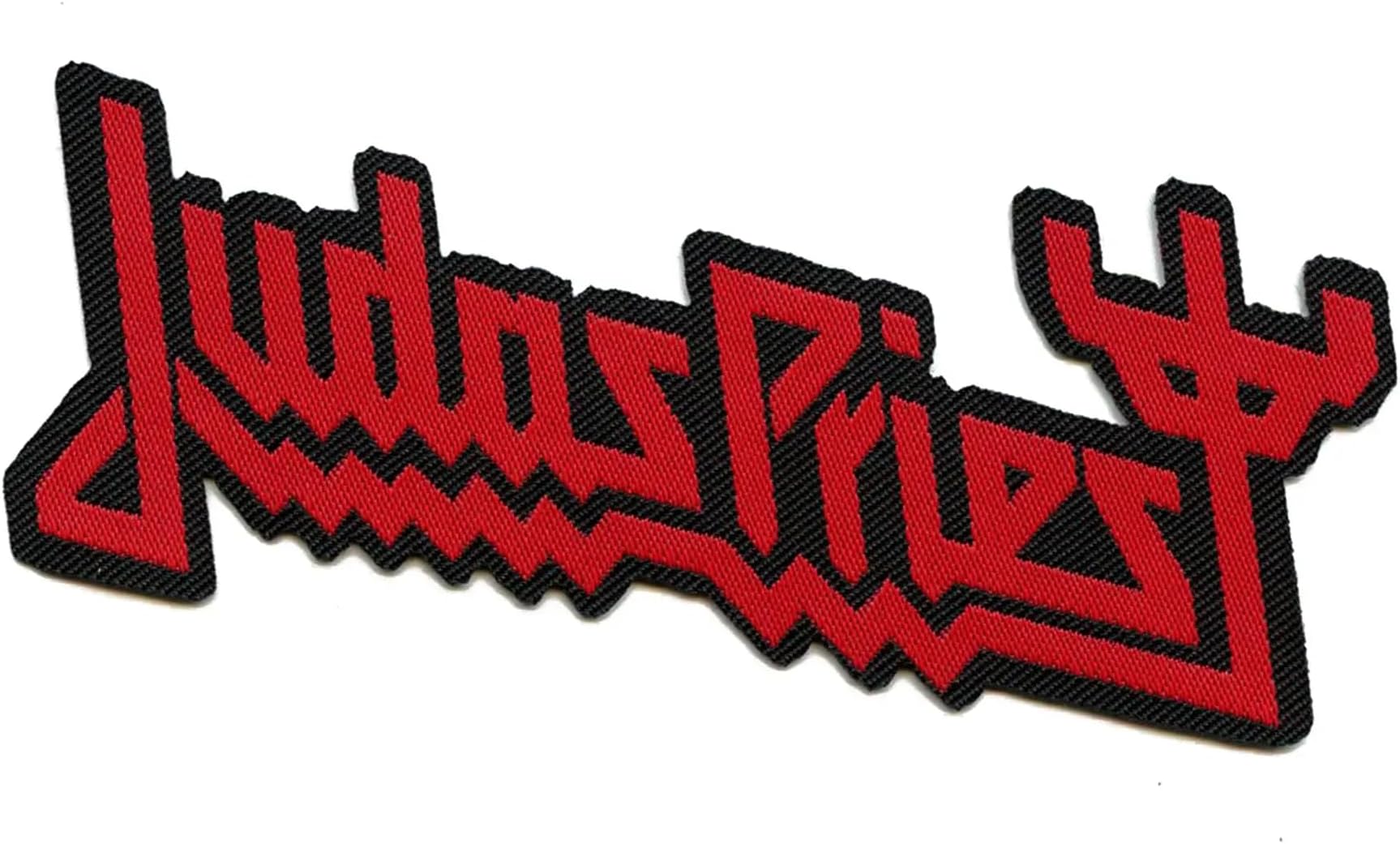Judas Priest Logo Cut Out Patch English Heavy Metal Jacket Woven Sew On Applique