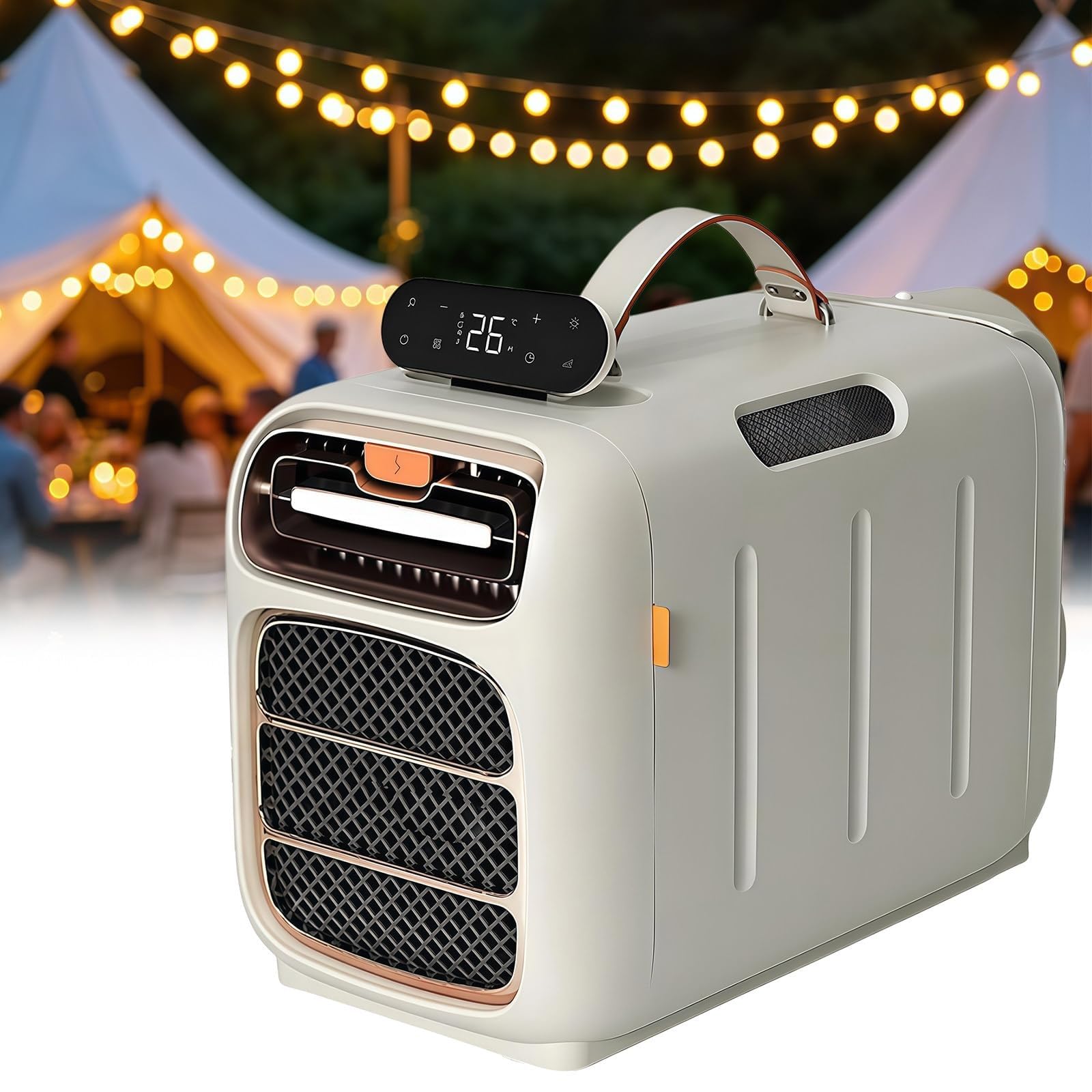Aire Acondicionado para Camping 4800 BTU, Temporizador Ajustable, Bajo Consumo 110V, Compacto para Tienda de Campaña y Mascota(Cooling)