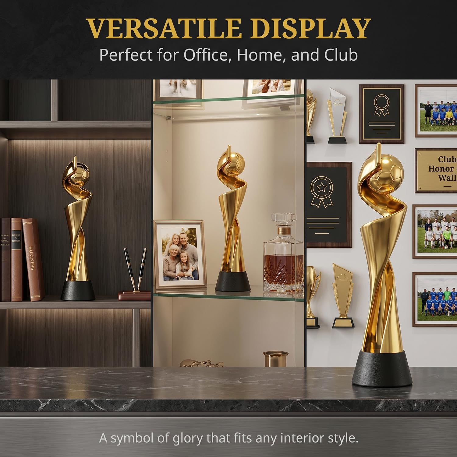 Women's World Cup Trophies, Fußball Meisterschaft Pokal Replik, Harz Fußball Sammlerstück Souvenir für Fans, Büro Schreibtisch Vitrinen Deko