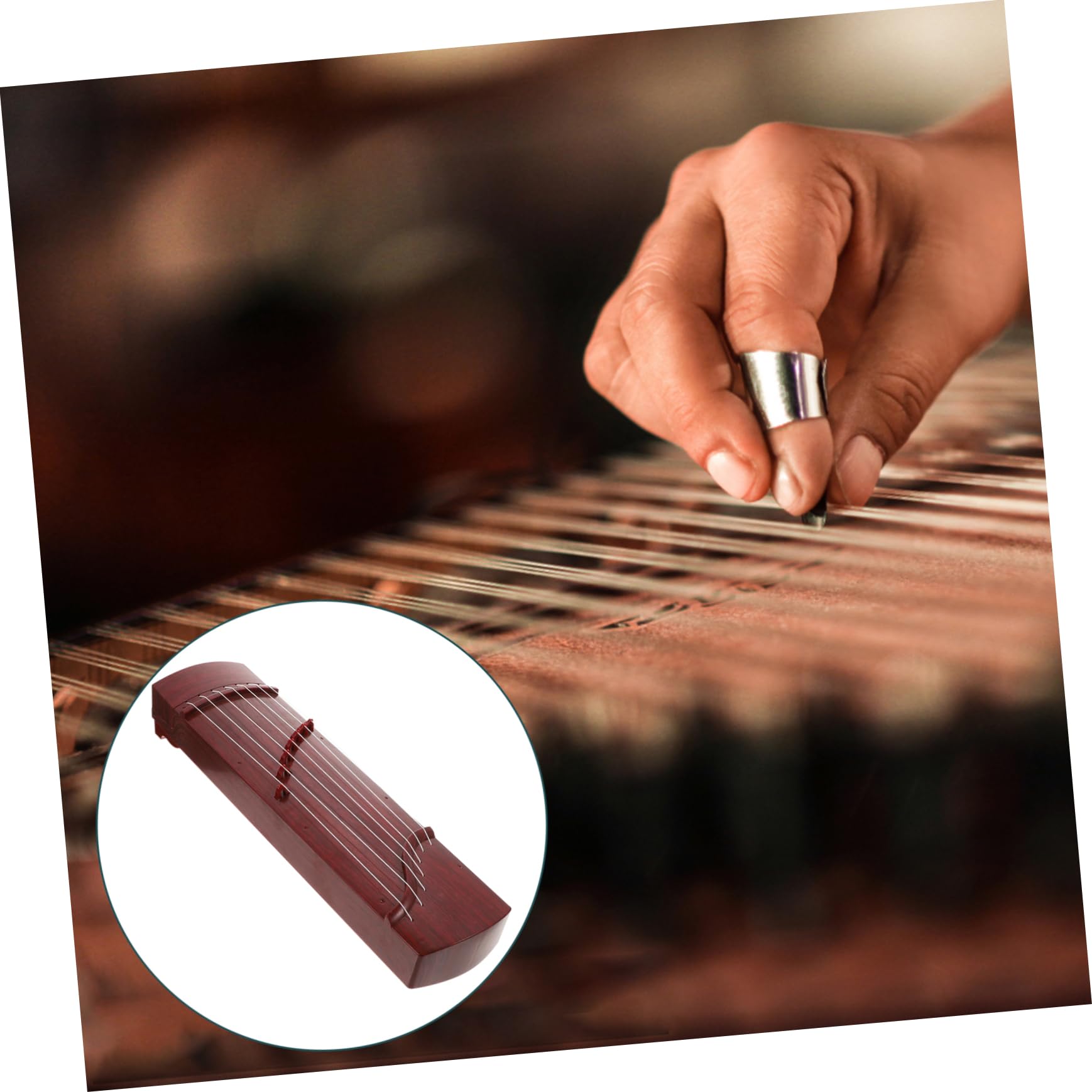 Guzheng Für Anfänger Spielbares Musikinstrument Für Junge Mädchen Geschenkidee Für Musikliebhaber Und Schüler Für Übung Und Kreative Entfaltung Tiefbraune Farbe