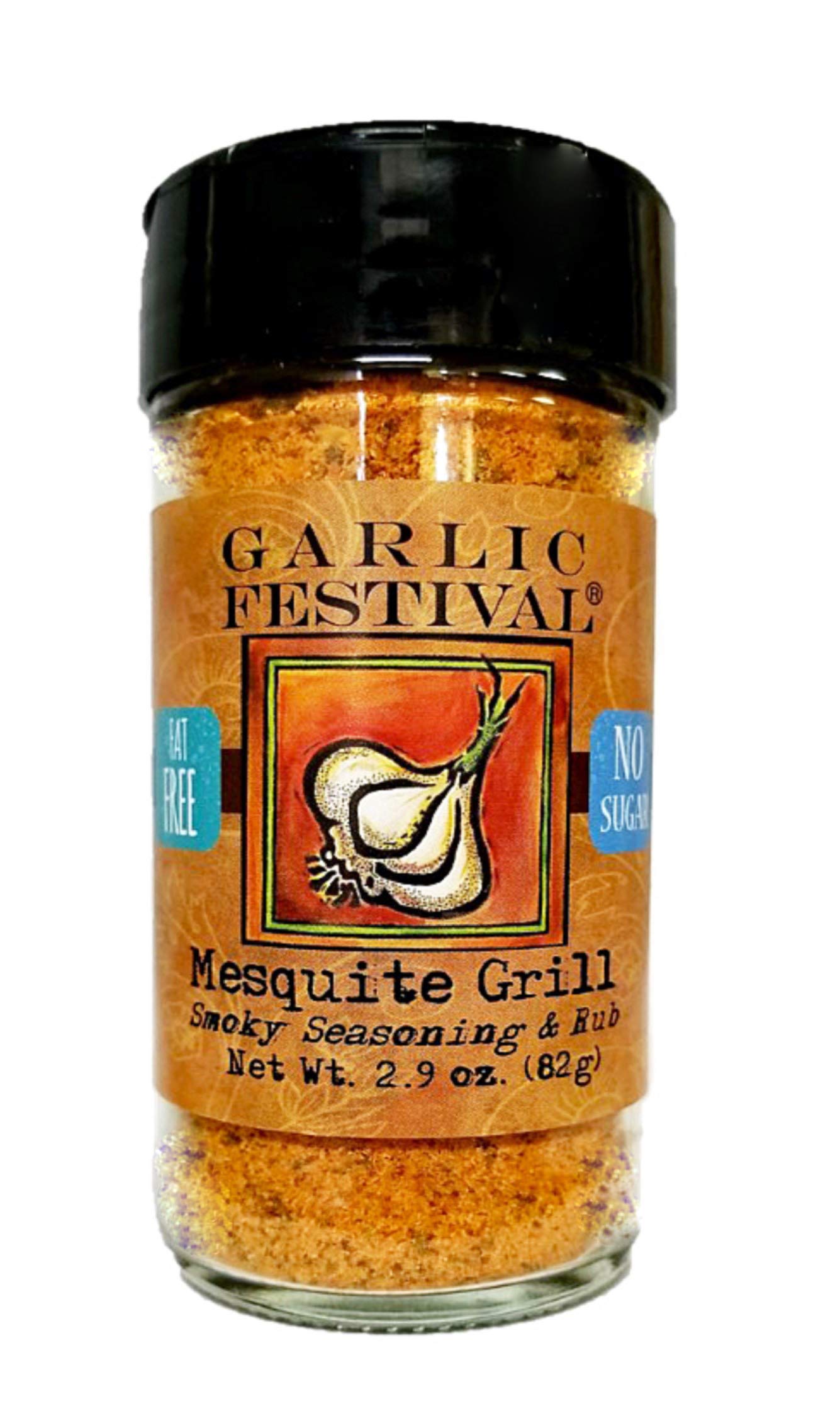 Garlic Festival Foods Mesquite Grill Garlic Seasoning 2.9 oz.