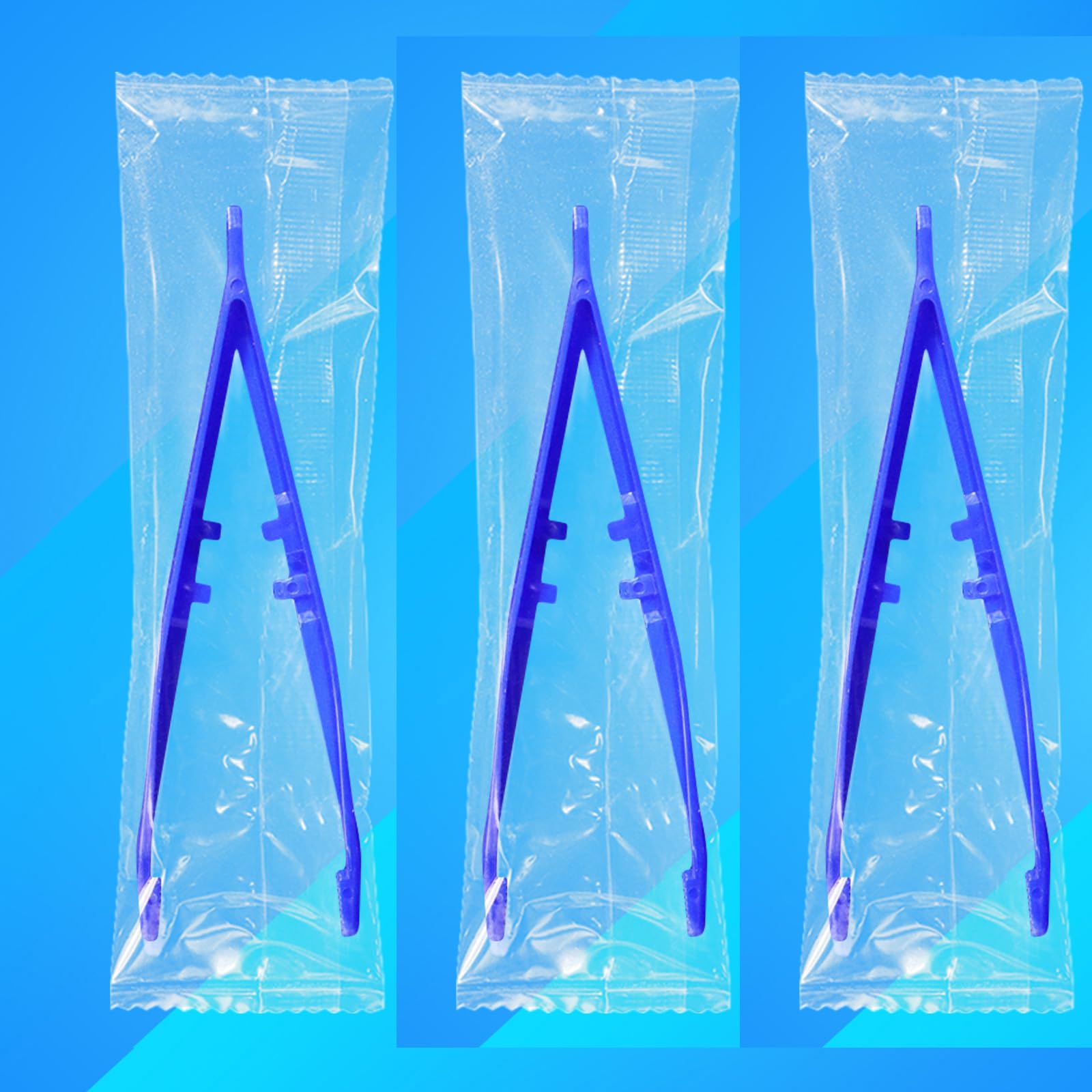 Plastic Tweezers Individually Wrapped,First Aid Tweezers for First Aid Kits,Crafts, Dressing, Gauze, Lab, School, Home,Elementary Science,Emergency Use-Lightweight, Hygienic (10)