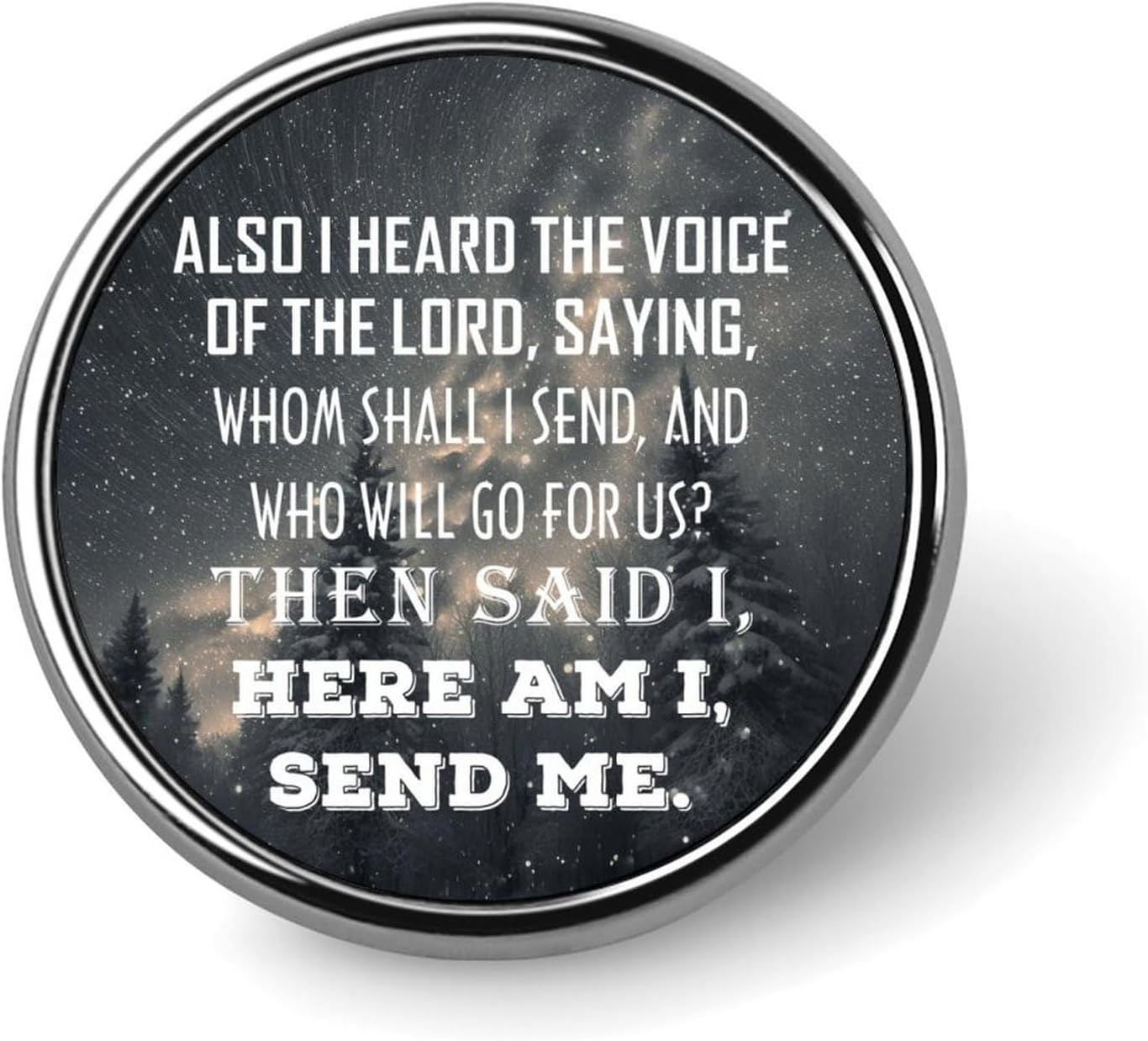 Also I Heard The Voice Of The Lord Enamel Pins Sets Inspiration Words Letters Backpack Pins Badge Pin Saying Quote Custom Buttons Classic Lapel Pins Accessory For Men Women Girls