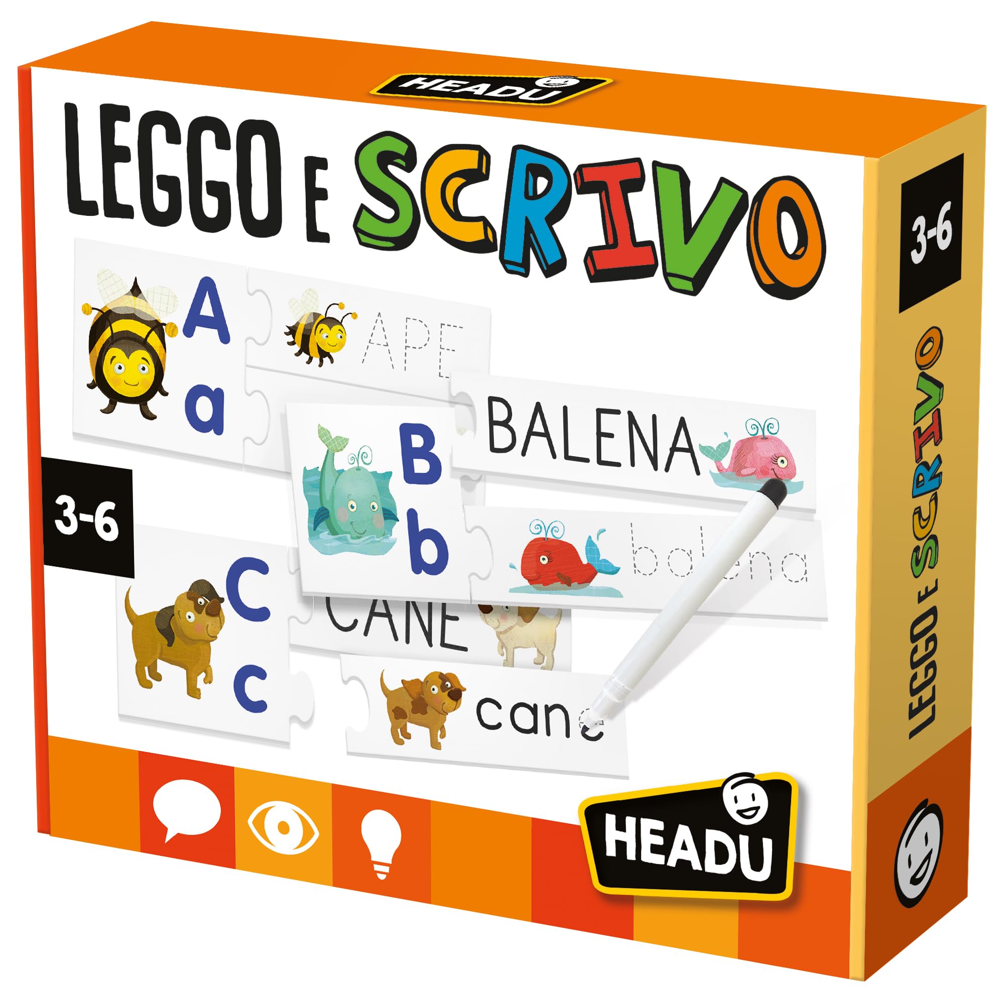 Headu - Reading and Writing Educational Game, Multicoloured, IT20591