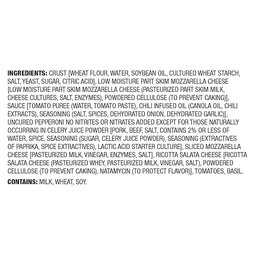 Miniatura 7 de Marca Tienda  Aplenty Pizza fina y crujiente de Pepperoni picante sin curar y Ricotta 173 oz congelada