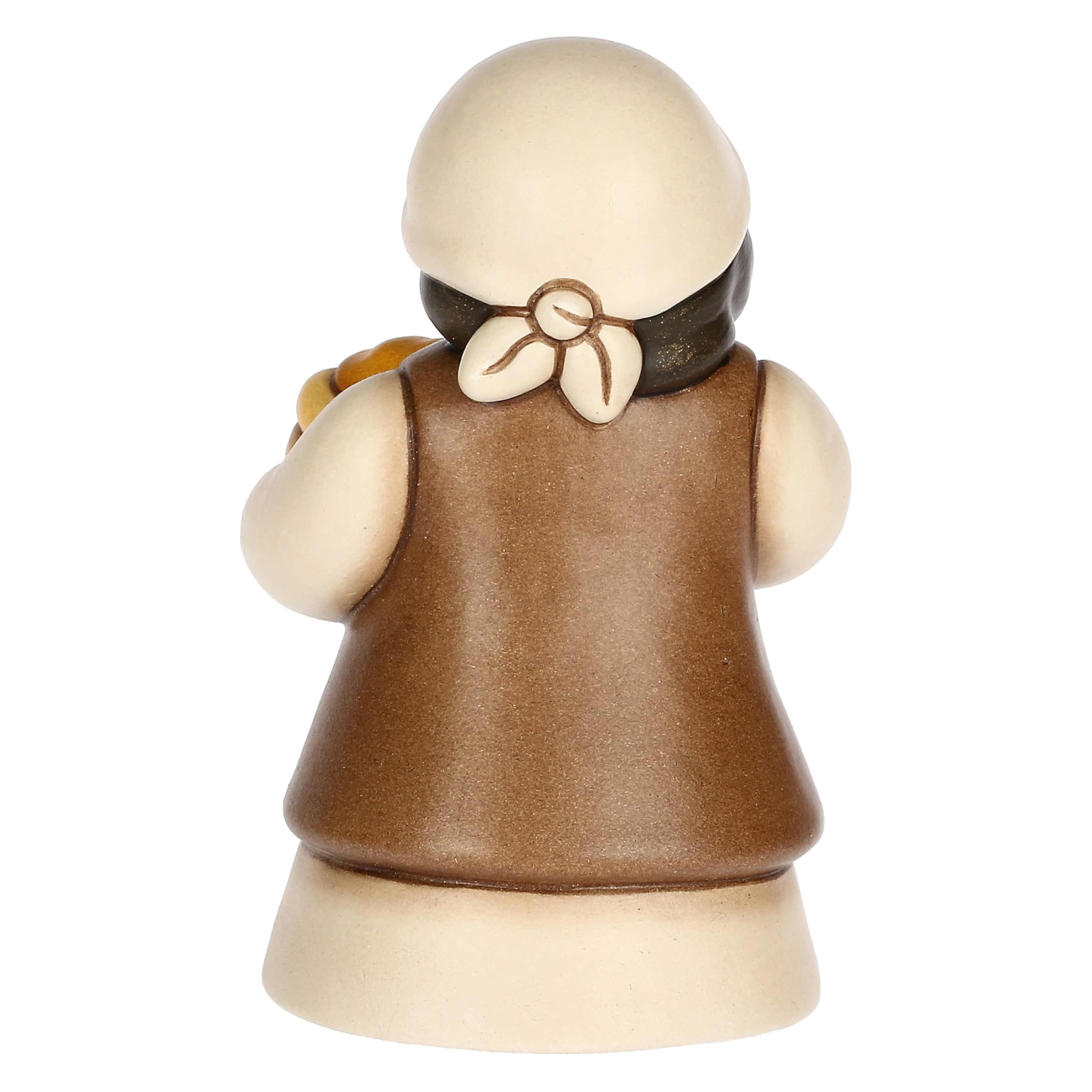 THUN, Venditrice di Spezie in Ceramica di Alta Qualità, Collezione Presepe Classico, Statuine per Presepe di Natale da Collezione, 4,9 x 4,6 x 7,9 cm