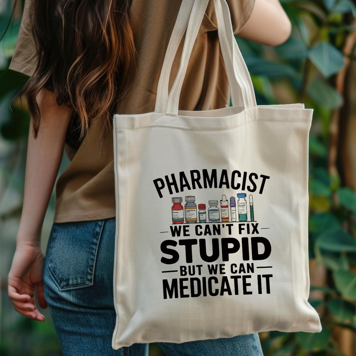 Canvas Bag Tote Bag for Women Boss Mentor Leader Pharmacy Pharmacist image 2