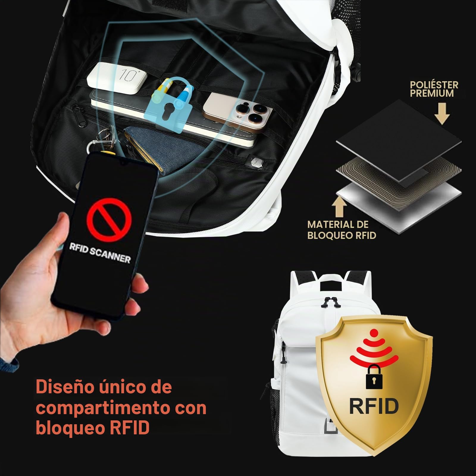 Mochila de Fútbol con Compartimento para Balón y Zapatillas Mochila Grande de Baloncesto para Hombre y Mujer Apta para Voleibol, Fútbol, Bolsas para Equipamiento Deportivo