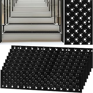 8 Pack Non Slip Aluminum Stair Tread,16 x 3.75 Inch Aluminum Anti-Slip S...