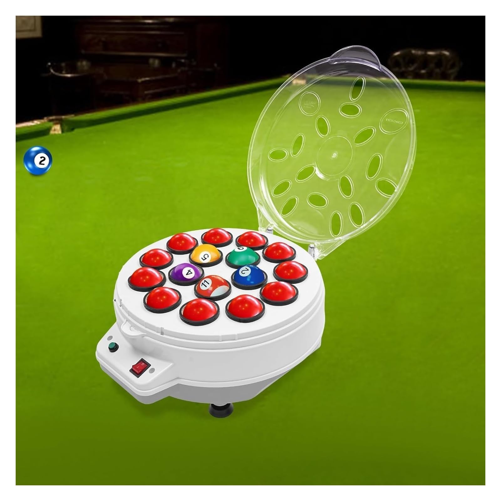 Pulidor y limpiador automático de bolas de billar para bolas de billar, máquina pulidora eficiente para 16 bolas, mejora el juego con mantenimiento rápido