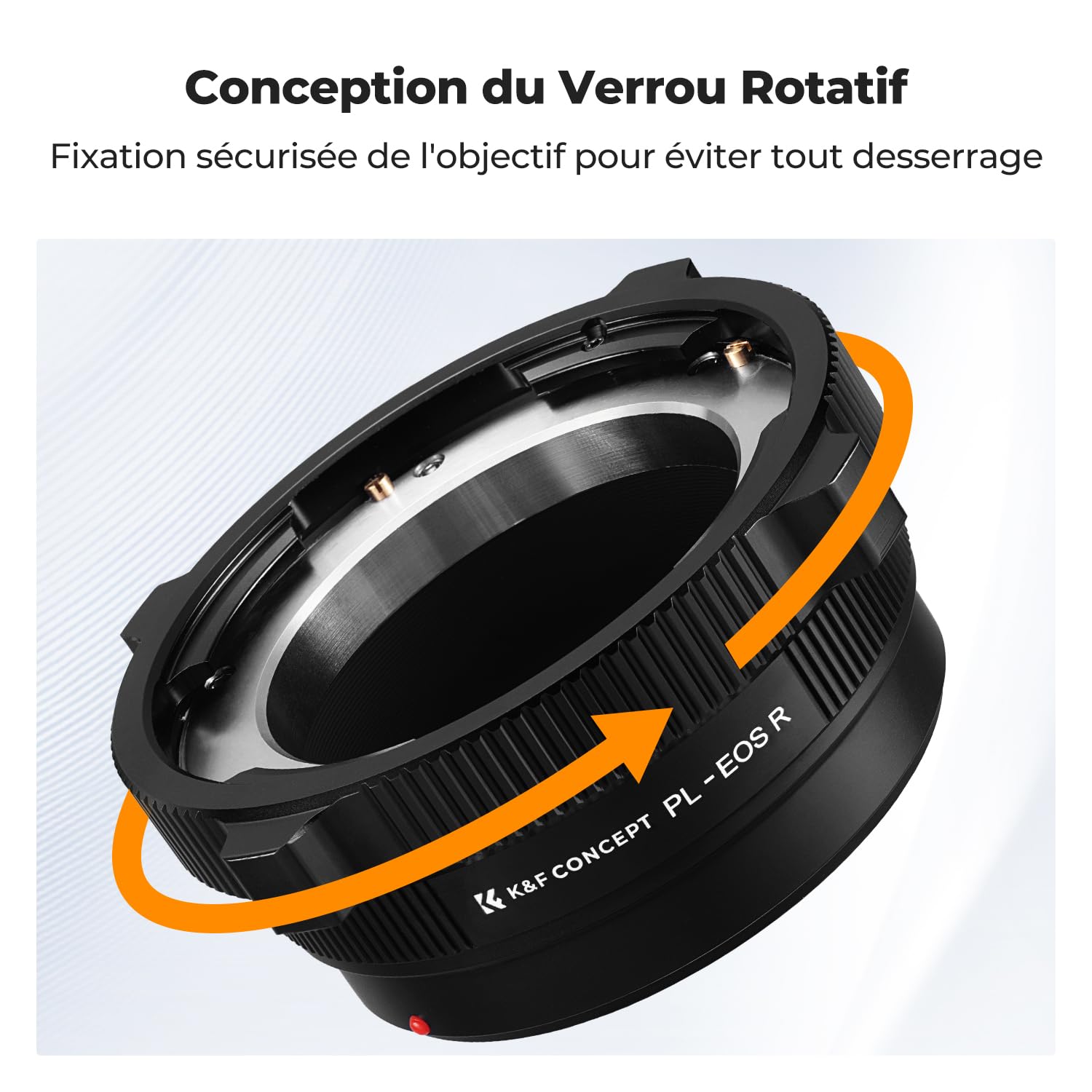K&F CONCEPT PL-RF Adaptateur Objectif Compatible avec Les Canon EOS