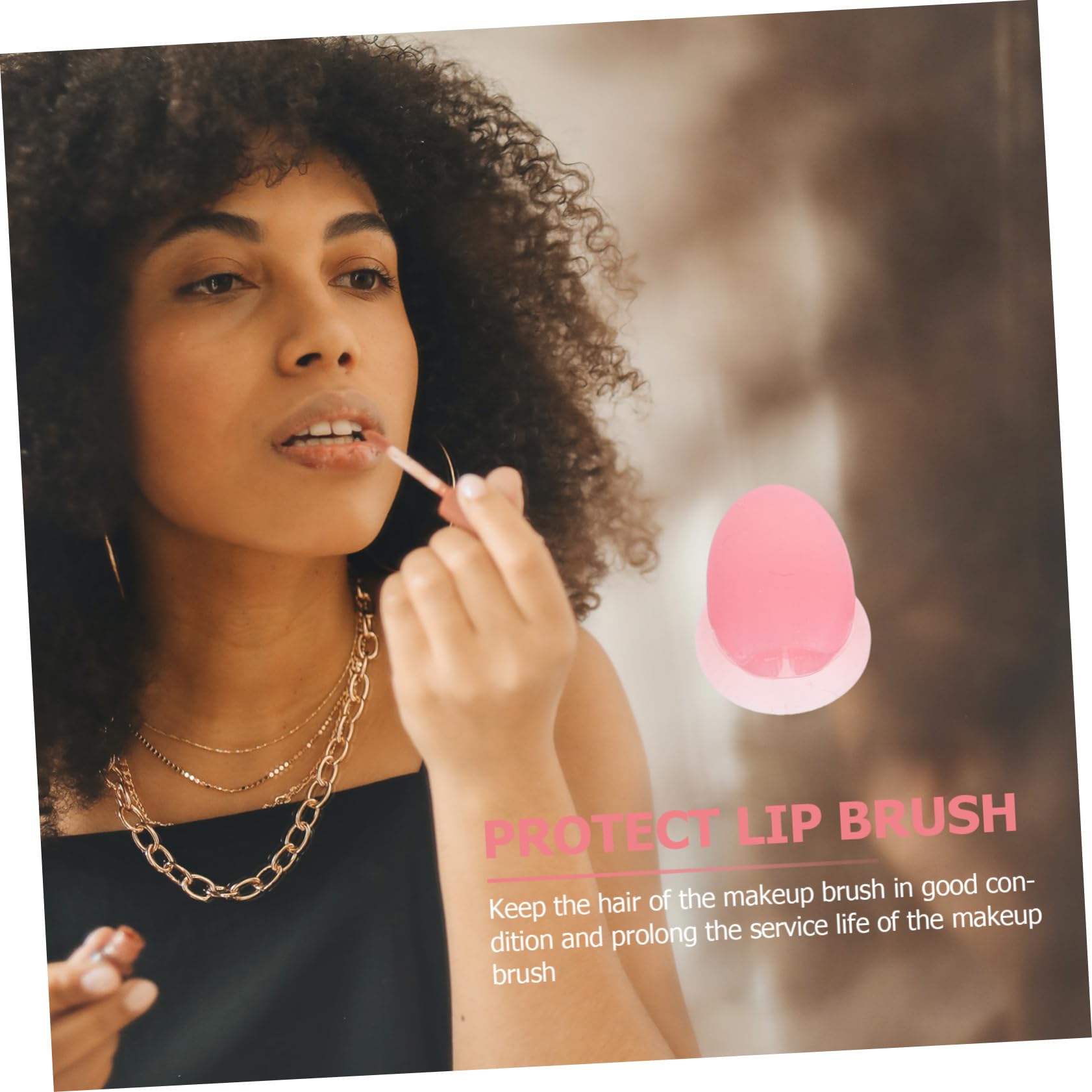 FOMIYES Lipstick Protective Cover Lip Brush Cover Brush Sleeve 10pcs Makeup Brush Protector Silicone for Family Camping