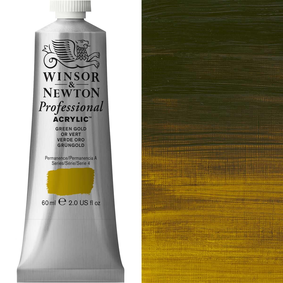 Winsor & Newton 2320294 60 ml Professional Acrylic Colour - Green Gold