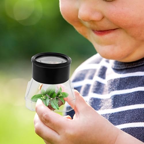 Miniatura 8 de UKCOCO 2 piezas, visor  caja de microscopio lupa estuche contenedor receptor kit para niños (color surtido)
