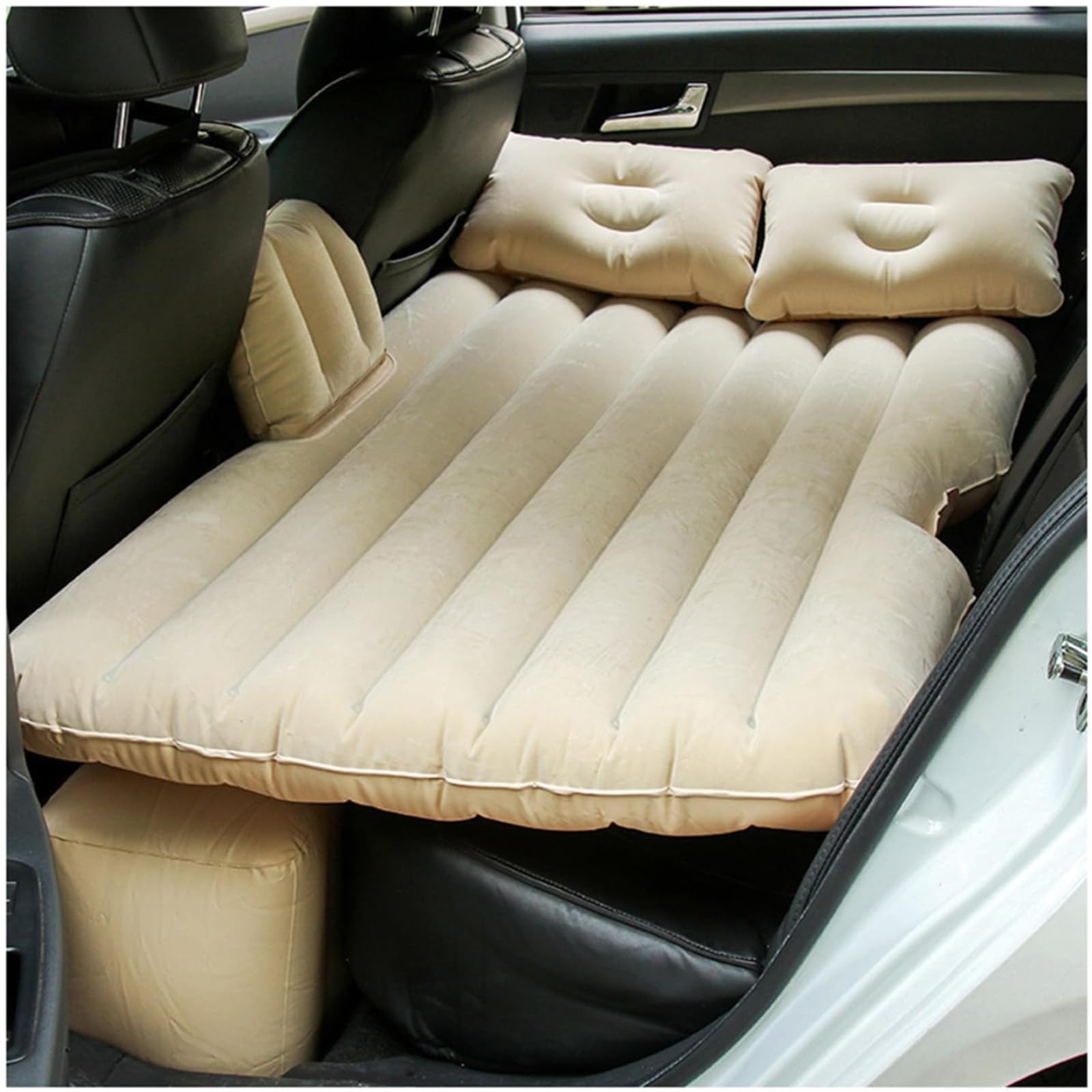RWQZEOJO Car Inflatable Bed for Mitsubishi Lancer Asx Pajero L200 Ralliart Outlander, Car Air Mattress Back Seat Bed, Inflatable Car Mattress with Pump Pillows sleeping mattress for Camping,C