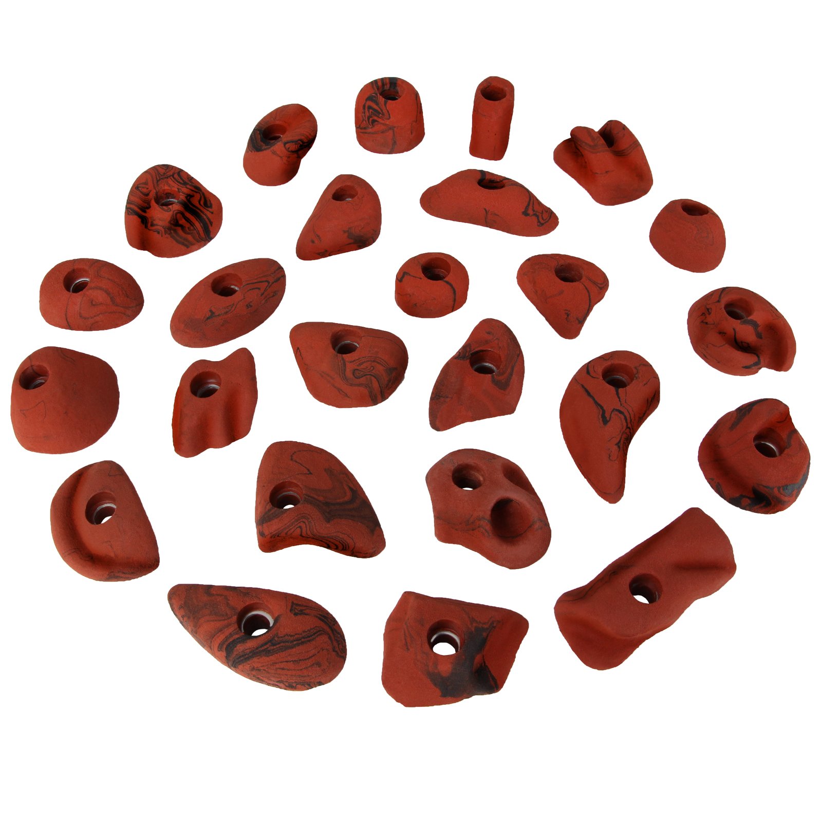 ALPIDEX 25 Prese per l'Arrampicata | Blocchi Arrampicata | Prese di Dimensioni M, S | Punti d'Appoggio | Set Arrampicata | Resistente alle Intemperie