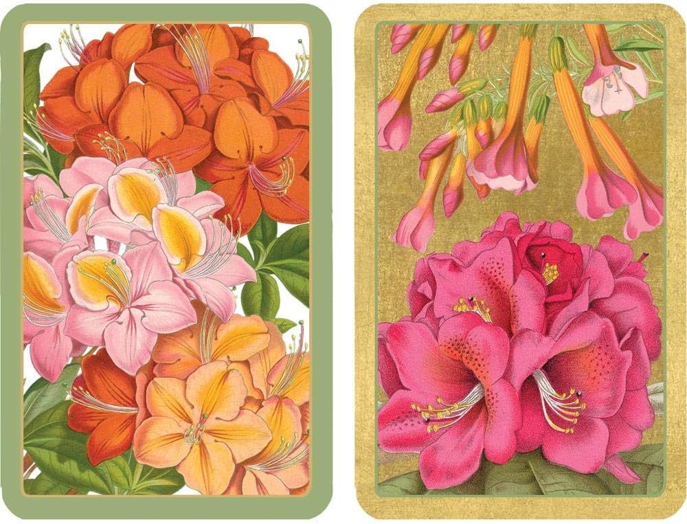 Caspari Jefferson's Garden Study Playing Cards - 2 Decks Included