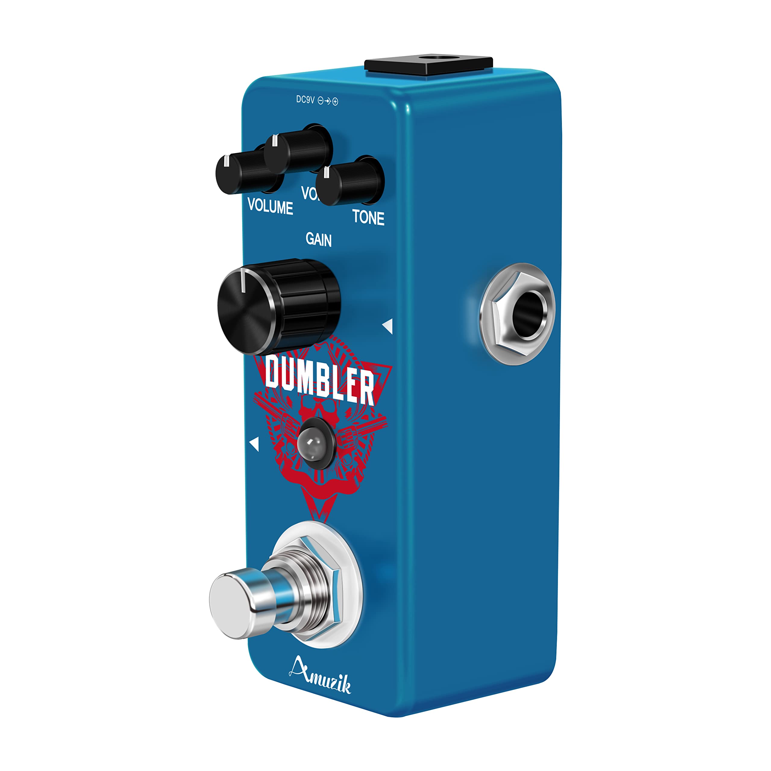 Amuzik Dumbler do Gitary Analogowy Pedały Overdrive Dumbler do Gitary Elektrycznej ze Średnim Niskim Zniekształceniem Rozmiar Mini True Bypass