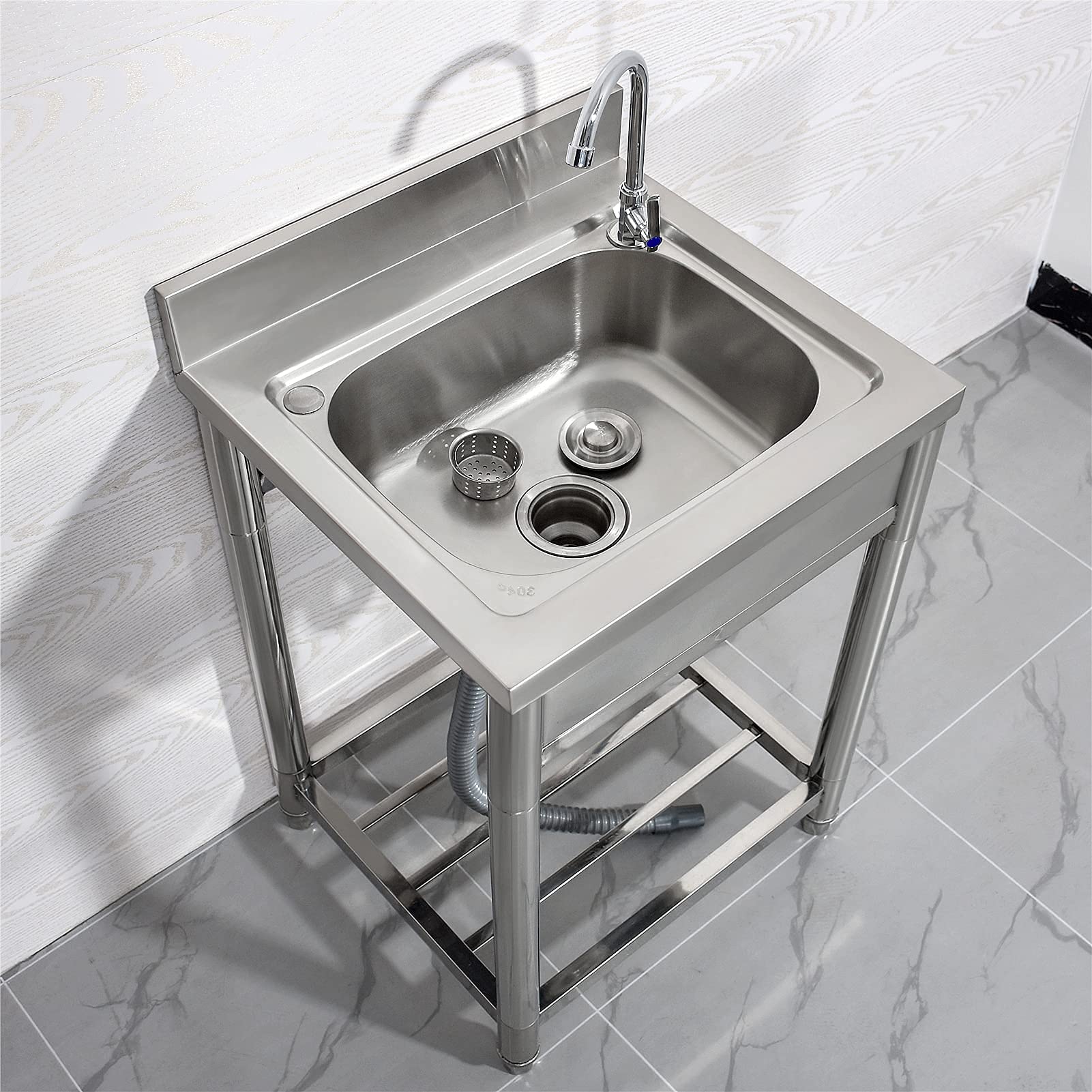 Buy Free Standing StainlessSteel Single Bowl Commercial Restaurant
