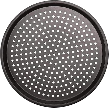 Guanici 32cm Teglie Rotonde per Pizza Teglie Forate per Pizza Teglia  Rotonda Antiaderente per Pizza Stampo da Forno per Cucinare Pizze Croccanti  Resistente al Calore Fino a 230°,Adatto per Gastronomia : Amazon.it: