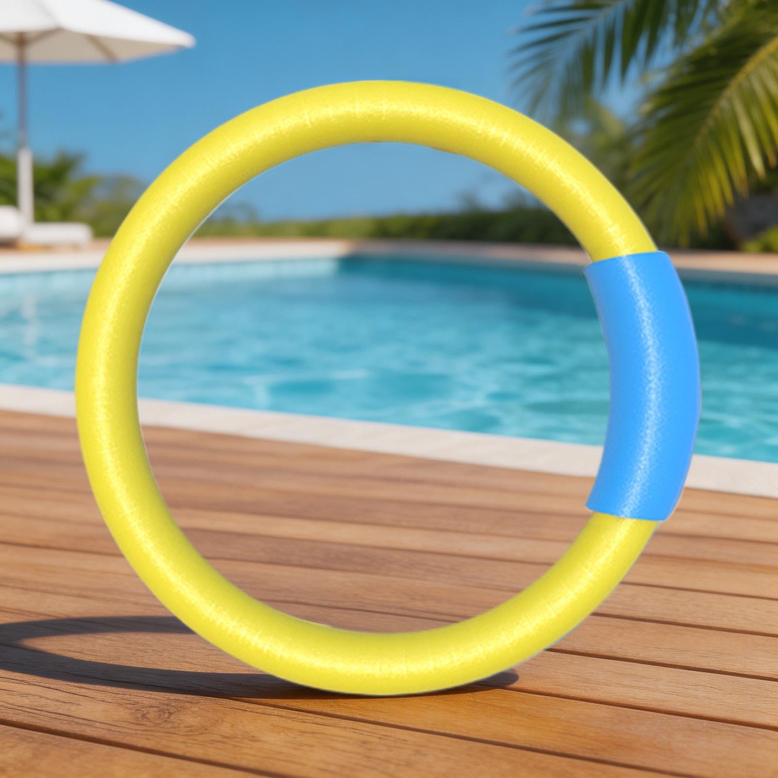 Frites de Piscine,avec Connecteur Polyvalents Gonflables Doux - Accessoires pour Piscine d'été,pour Sport, Fitness, entraînement des Mains, Voyage et Plage