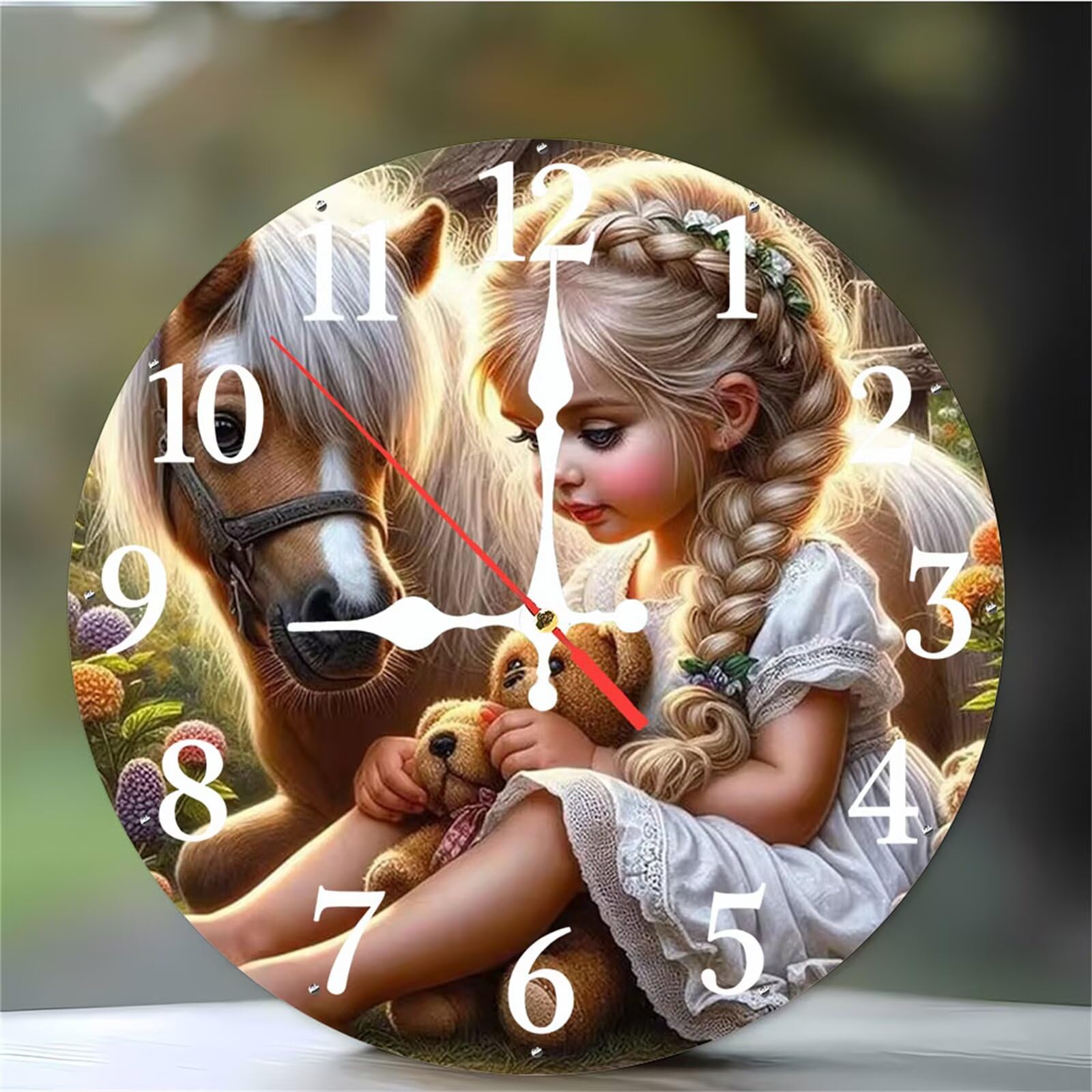 Horloge murale sans tic-tac grand cadran 30 cm pour retrouver le sommeil dans sa chambre