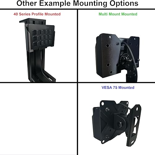 Miniatura 9 de Soporte de montaje universal y kit de soporte con bisagras, se adapta a la cubierta Elgato Stream de 15 teclas MK.2. Perfecto para corredores Sim,