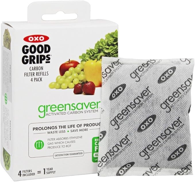 OXO Good Grips GreenSaver Carbon Filter Refills 4 Pack Home & Kitchen