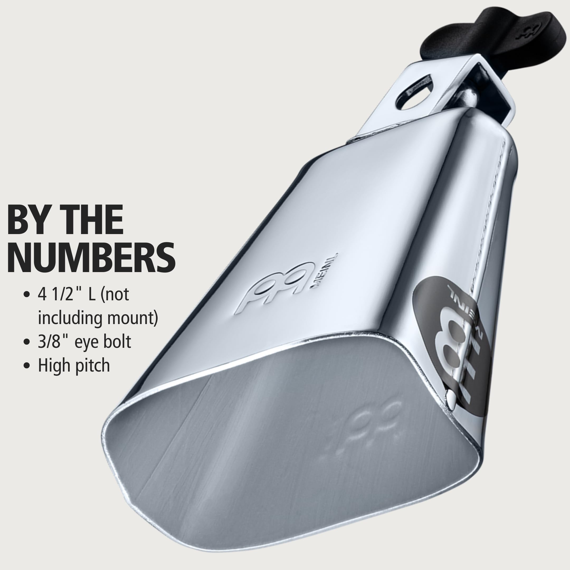 Meinl Cloche Acier chromé Tonalité basse 4,5"