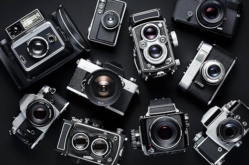 Póster de fotos de cámaras vintage de 18 x 12 pulgadas