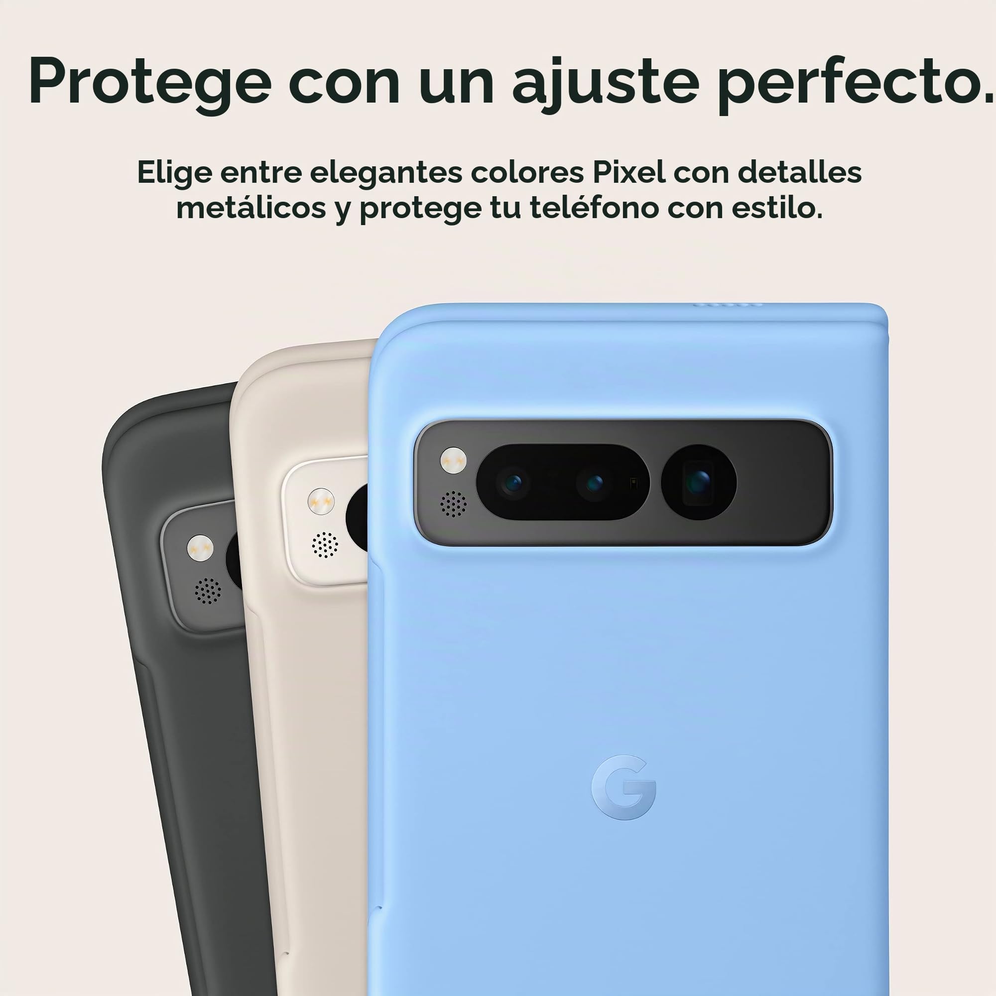 Google Pixel Fold Case - Silicona Que Absorbe los Golpes - Funda para teléfono Android - Porcelana