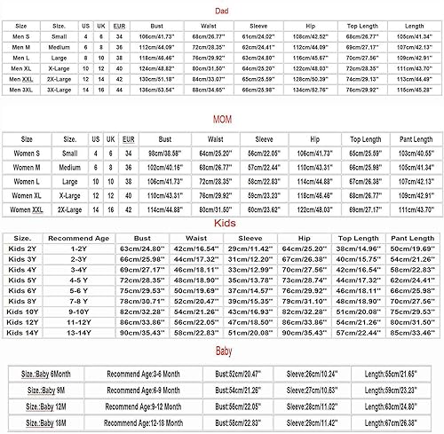 Miniatura 6 de JEGULV Pijamas de Navidad a juego para la familia, pijamas clásicas de Navidad de búfalo rojo a cuadros, pijamas de manga larga para el hogar