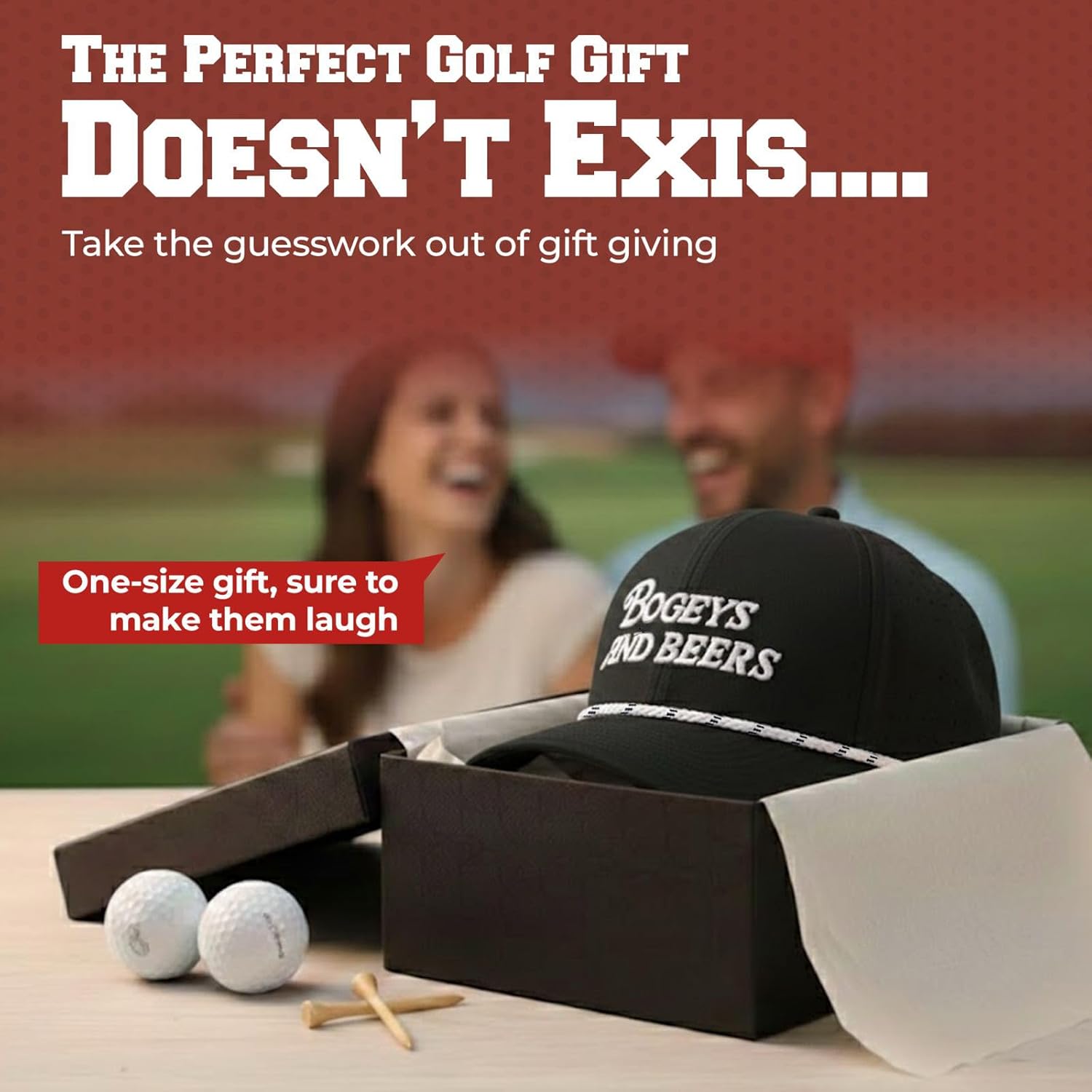 Bogeys and Beers Performance Golf Hat - Funny Golf Hat, Polyester/Spandex Blend, Adjustable Rope Snapback Cap - Breathable - Image 6