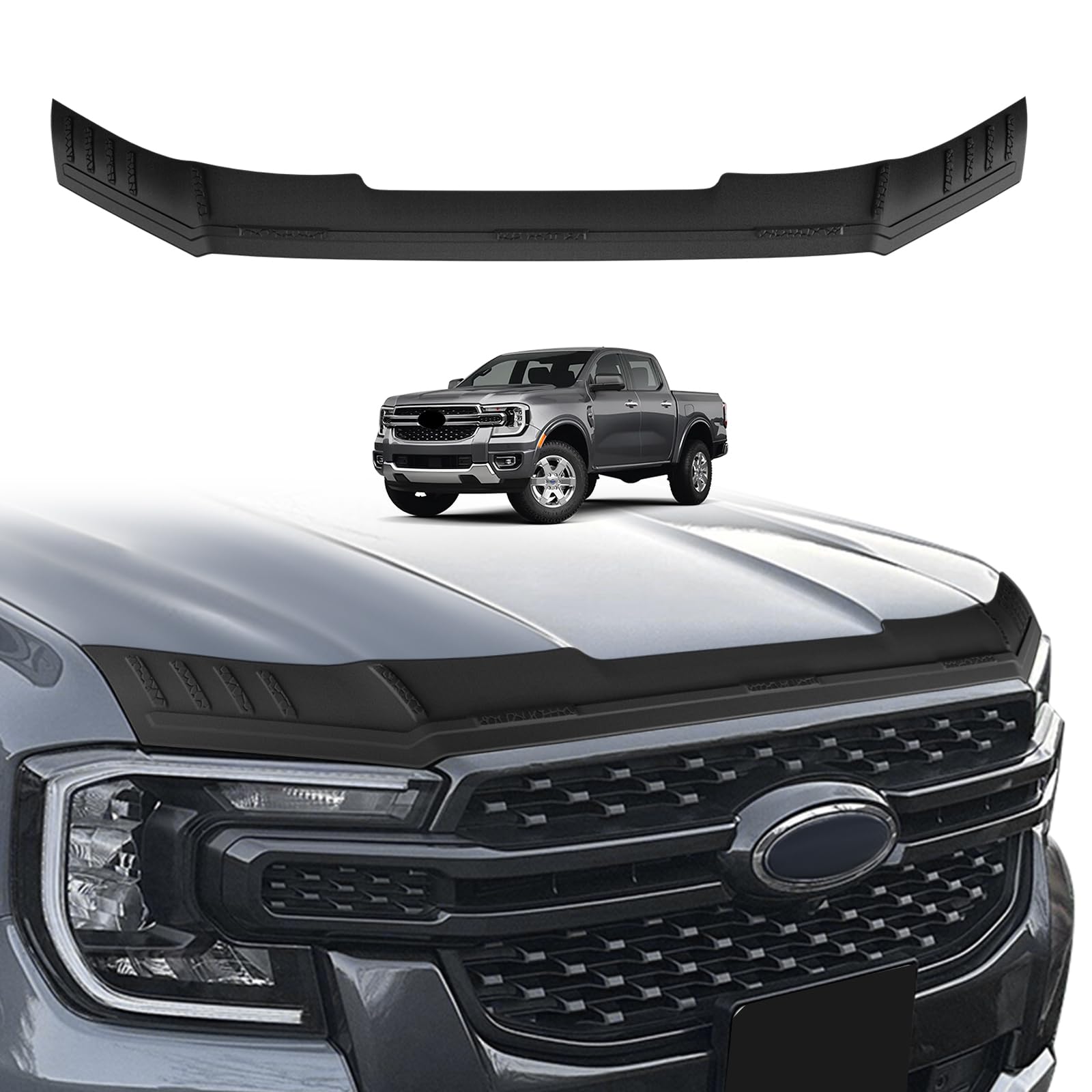 Photo 1 of TripleAliners Hood Bug Deflector for 2024-2026 Ford Ranger