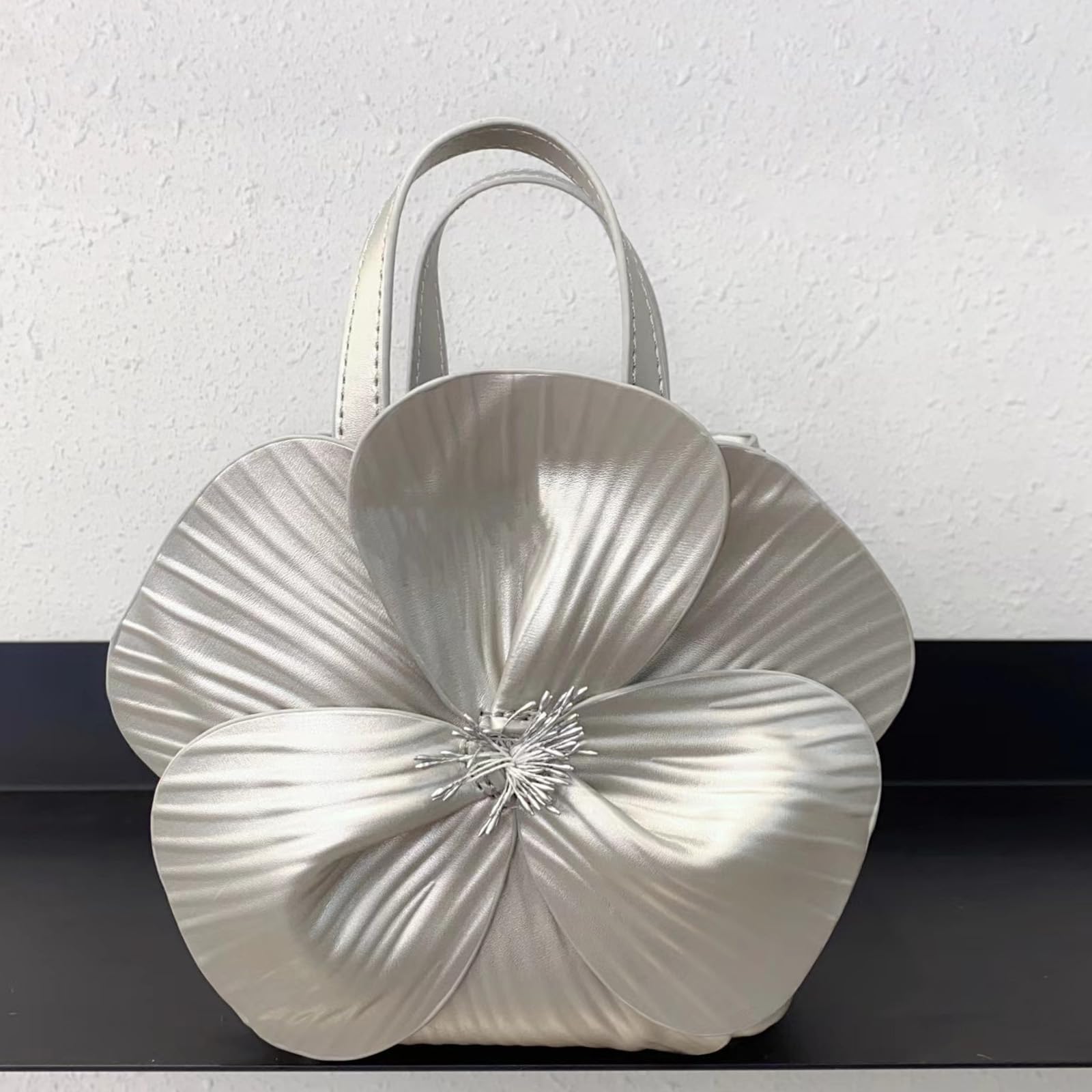 Damen Floral Clutch Bag Kreative Blume Handtasche Damen Floral Clutch Bag für Party Hochzeit Braut Geldbörsen
