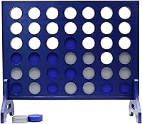 Vista 33 de Tailgating Pros Cuatro en una fila de color azul marino premium con funda de transporte - Juego de patio al aire libre de gran tamaño Jumbo