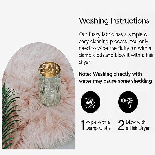 Miniatura 6 de FabricLA - Tela de piel sintética peluda, para manualidades, pasatiempos, disfraces, decoración