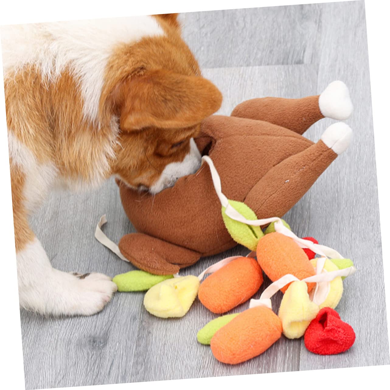 POPETPOP 3pièces Jouet à Renifler pour Chien Design De Dinde Jouet Interactif Créatif pour Animaux De Compagnie pour Entraînement De Mâchage Accessoire De Et