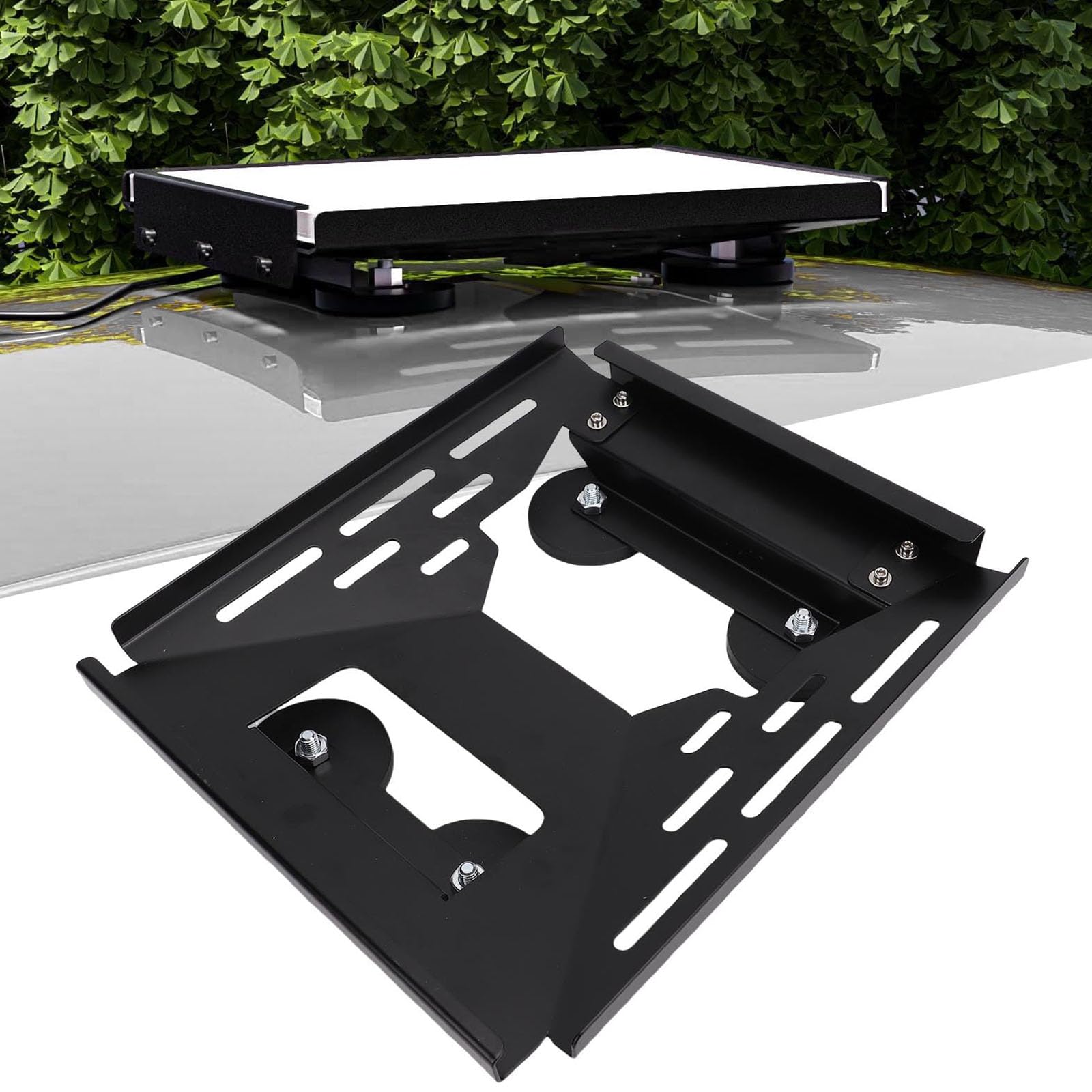 Staffa per Auto con Supporto Magnetico Rotante Antiurto A 360 Gradi Design con Base in Metallo A Sgancio Rapido Supporto Magnetico Universale Veicoli