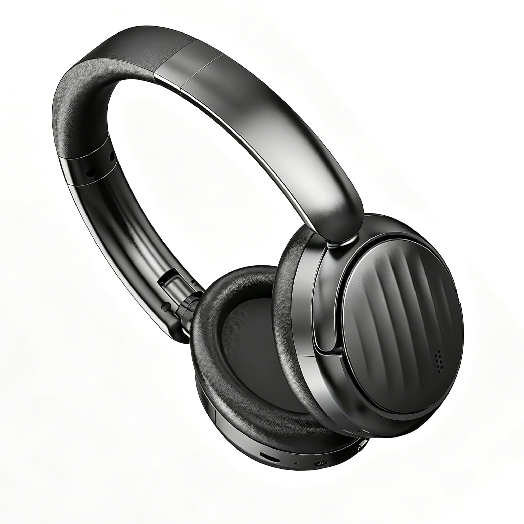 Photo 1 of MMWOWARTS Bluetooth Over-Ear Headphones, Black, Hybrid ANC
